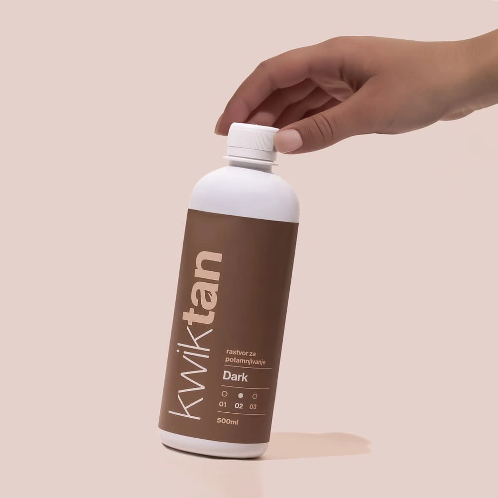 Kwiktan Sprej Tan Rastvor DARK 500ml – Spray Tan za Tamni Ten